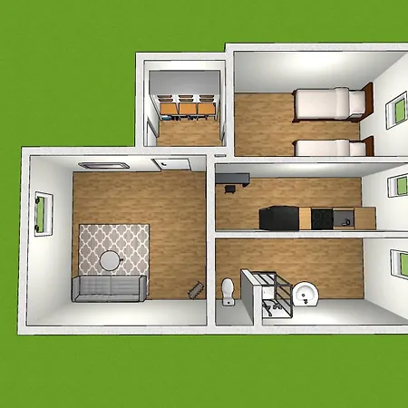 Emas 8 Mit 2 Einzelbetten, Kueche, Dusche, Tv Krefeld